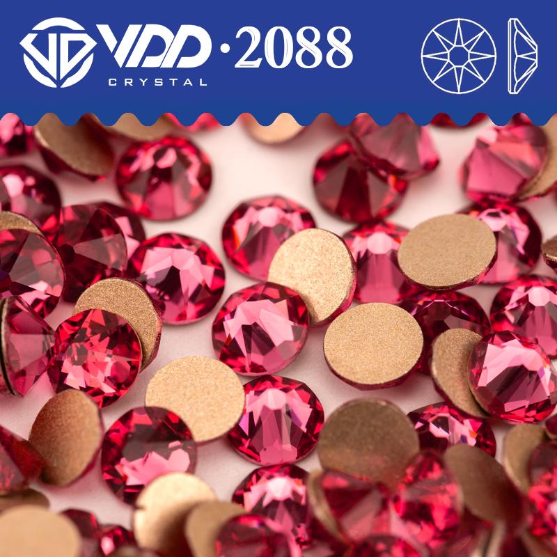 VDD SS16-SS30 High Quality 2088 Rhinestones Crystal Flatback 8 Big 8 Small 16cut Stones for DIY Crafts Nail Art Decoration