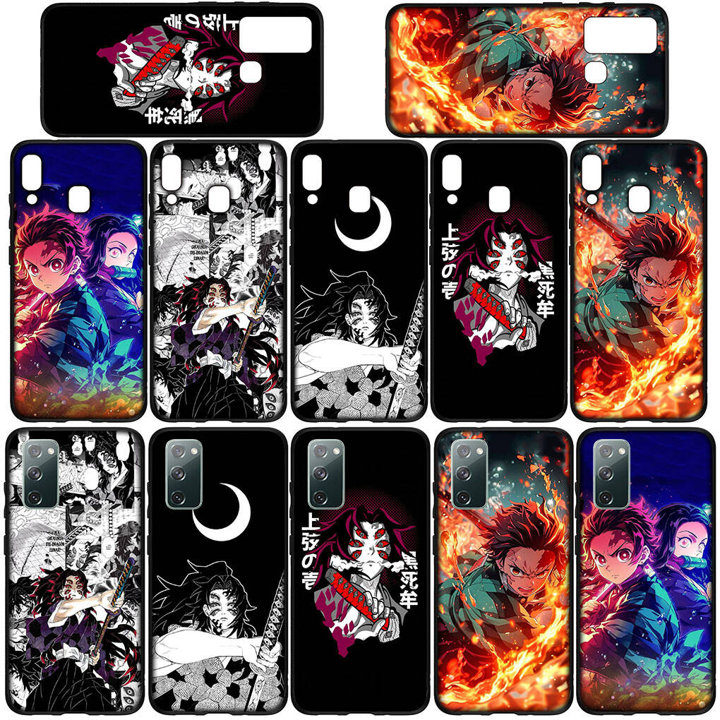 for Samsung Galaxy S25 S24 S23 iPhone 17 16 15 Xiaomi Redmi Note 14 13 12 11 Plus Pro Max Case Kamado Tanjiro Demon Slayer Kokushibo OPPO Huawei Cover