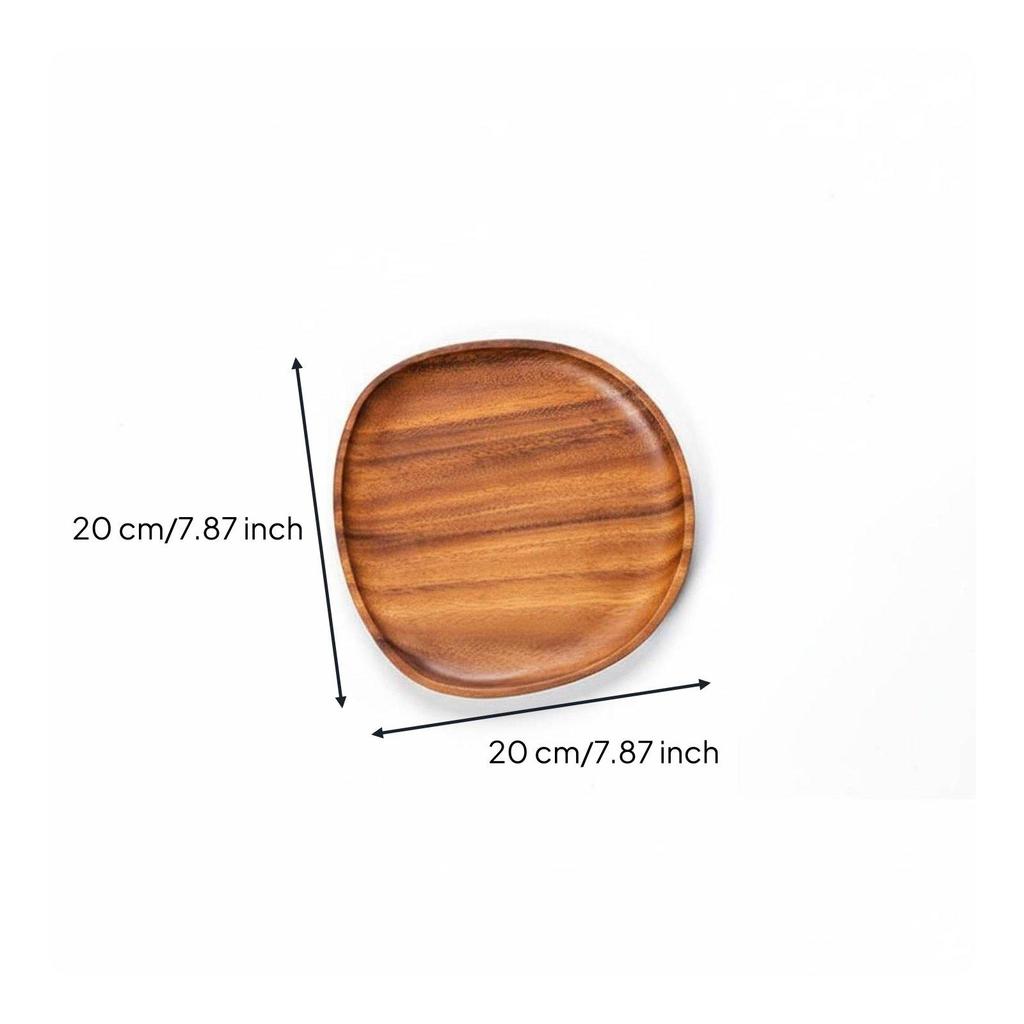 Walnut Tray Serving Platter Rustic Elegance for Dining Table
