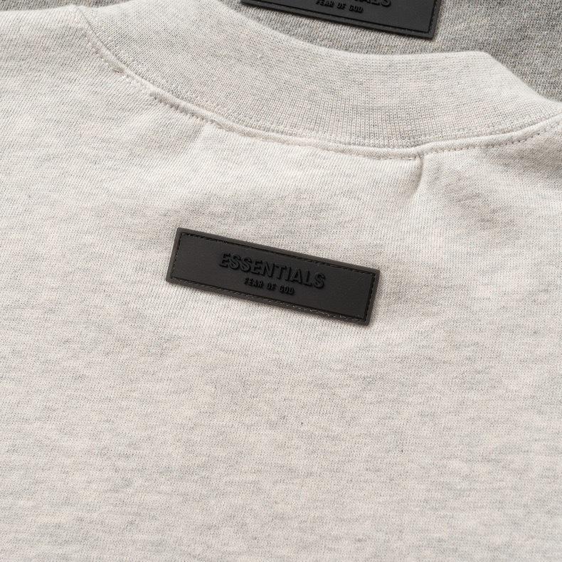 FOG ESSENTIALS Saison 8 Beflocktes Rundhals-Sweatshirt für Herren, lockere Passform