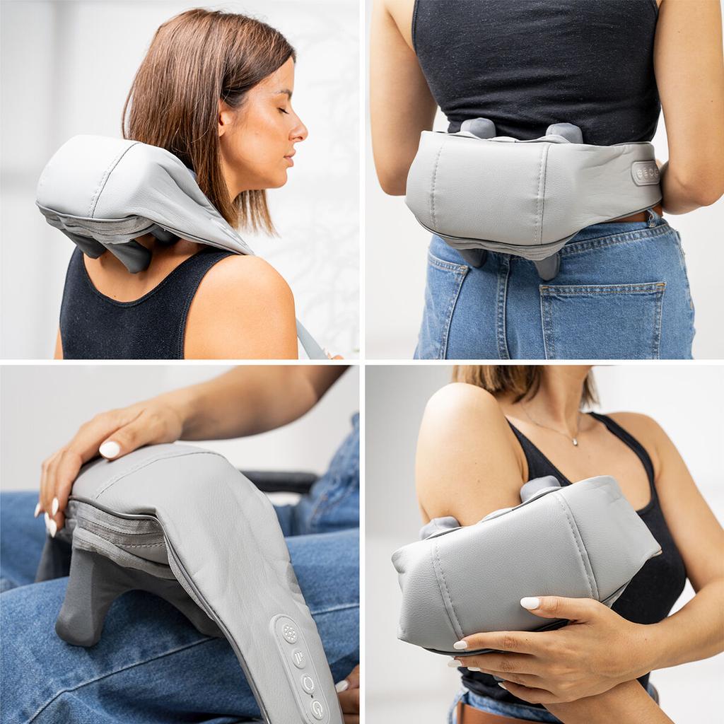 Wiederaufladbarer 6D Nacken- und Rückenmassagegerät Silax InnovaGoods