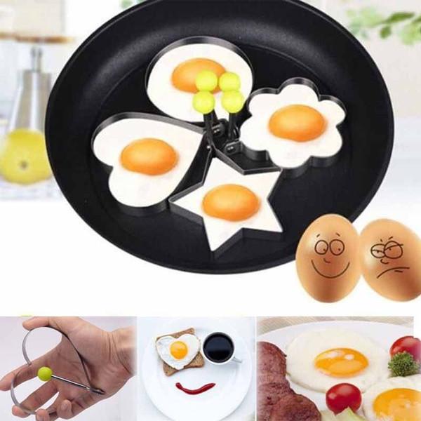 Round Egg Frying Mold Dishwasher Safe Stainless Steel Nonstick Ring For Perfect Sunny Side Up Eggs