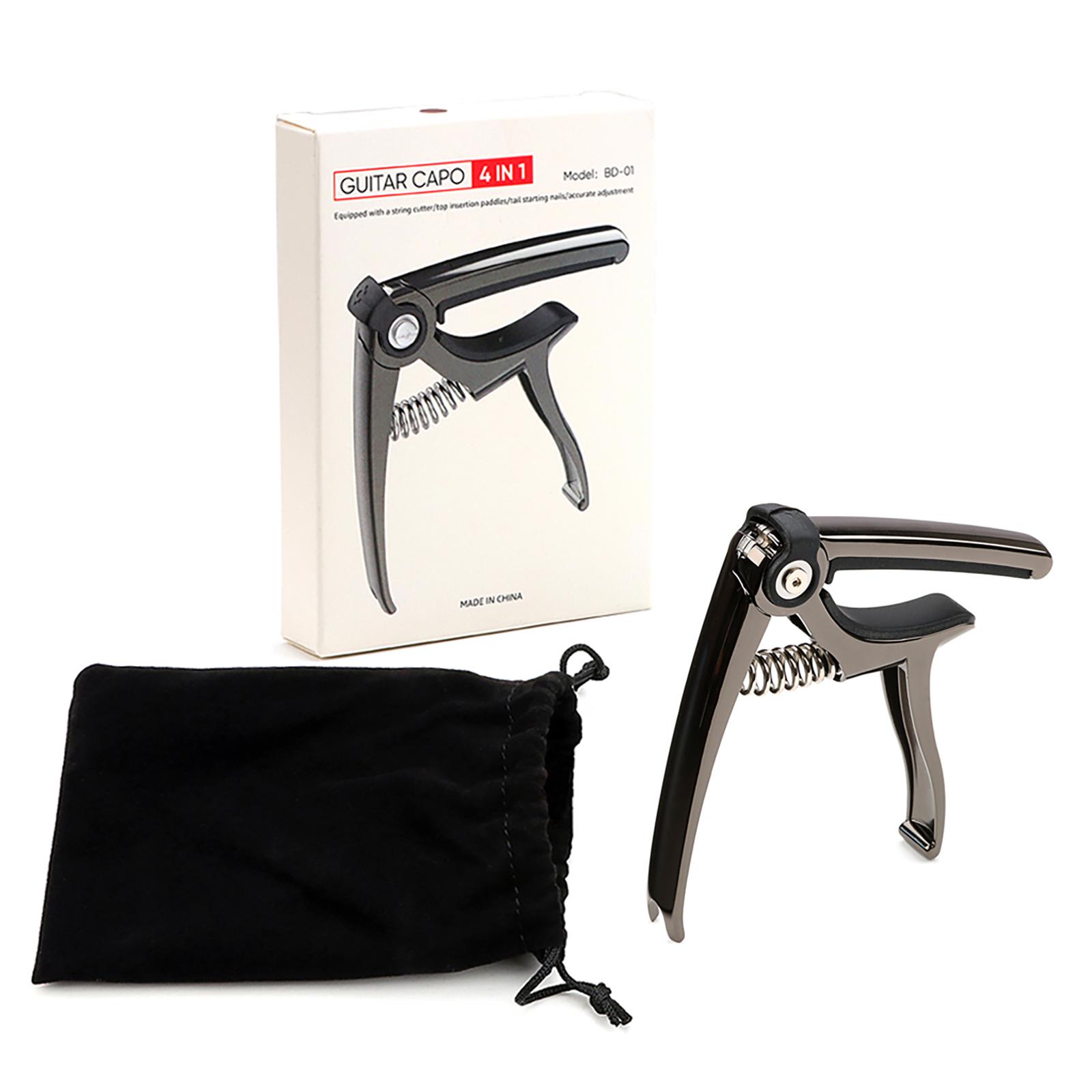 

Guitar Capo Zinc Alloy Electronic Guitar Capo Lightweight Universal Acoustic Classical Electric black #1