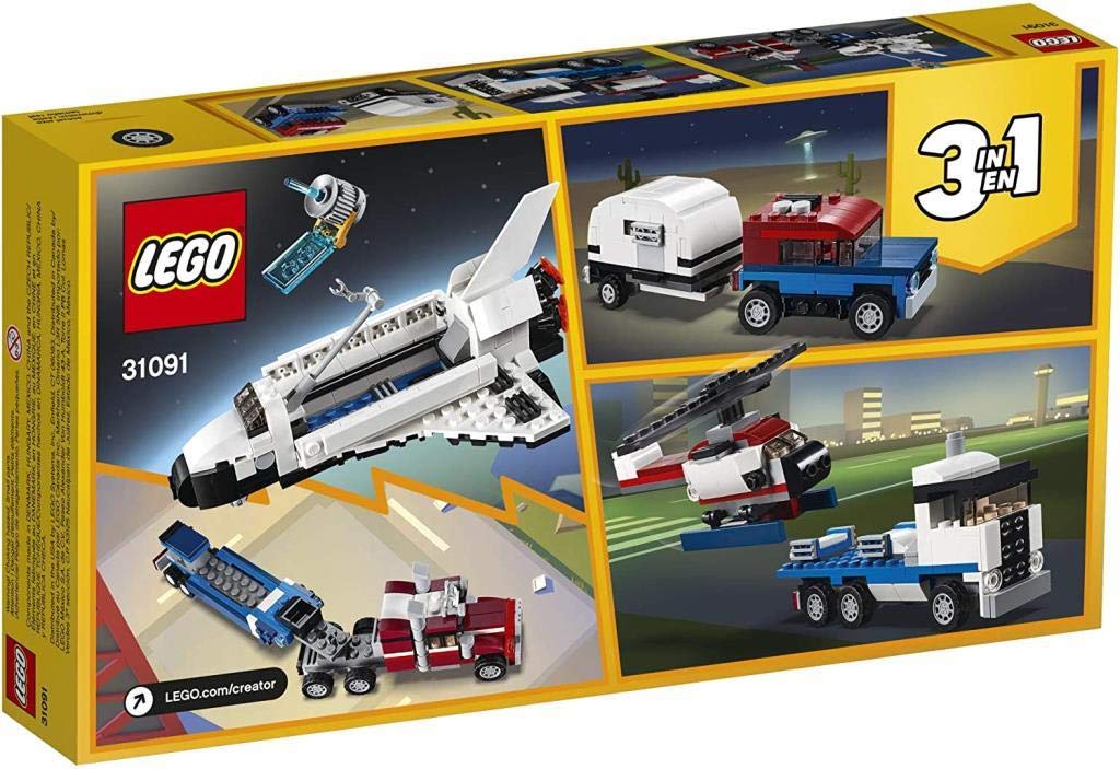 LEGO Creator Shuttle Transporter 31091 Educational Toy Building Blocks for Girls and Boys