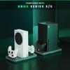 CODOGOY Vertical Charging Stand with Cooling Fan for Xbox Series Console and Dual Controller Charging Station Dock Accessory with 3 USB Ports X/S
