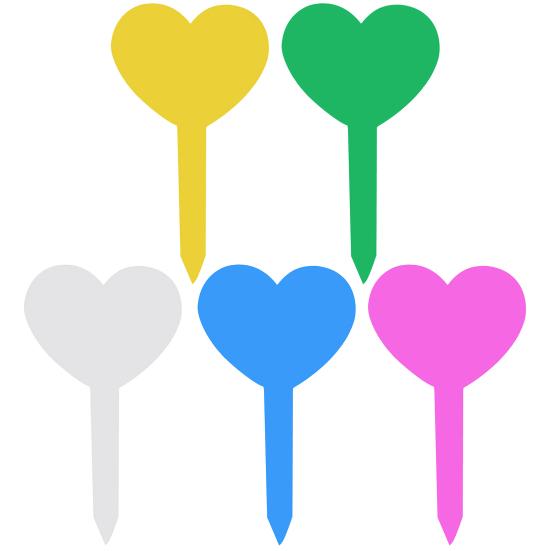 20 ks štítků na zahradní rostliny Kreativní tvar Živé barvy Opakovaně použitelné vodotěsné štítky na rostliny Venkovní zahradní štítky