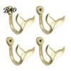 Space Saving Accessory Hooks 4PCS Iron Whale Tail Wall Hooks, Coastal Towel Decorative Metal for Hangers, Mounted Towels Keys And Bags Heavy Duty Coat