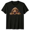 Cute Bloodhound Dog Breed Peek A Boo TShirt Animal Lover Gift