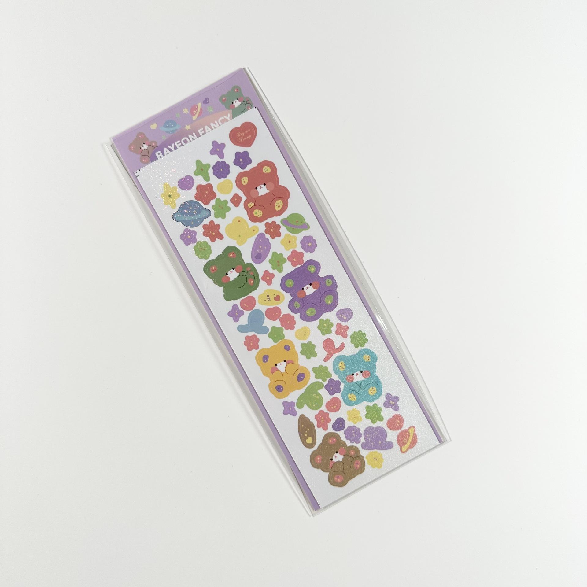 Милый кролик Guca наклейки в корейских популярных моделях лазерные наклейки мультфильмы — фото 10