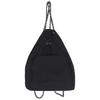 New Simple Silk Cloth Black Chain Bucket Bag Korean Version Drawstring Tie Large Capacity Backpack