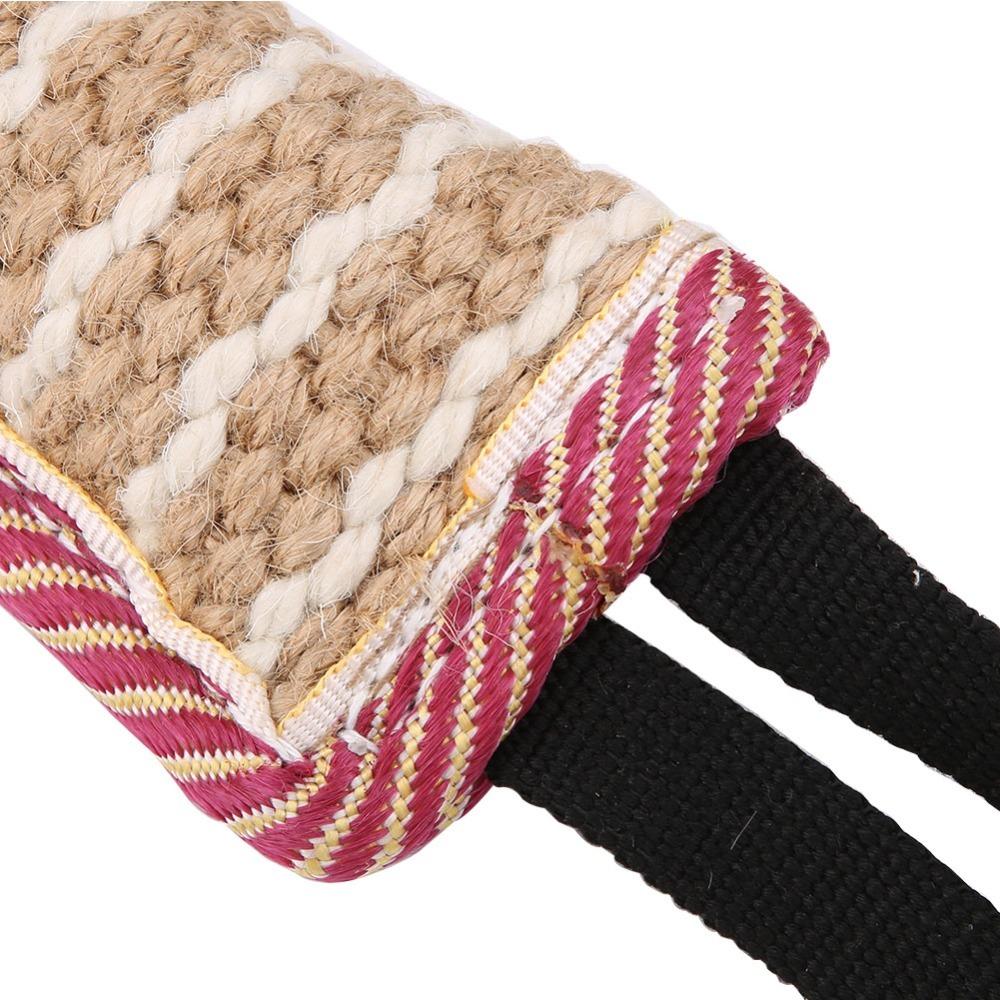 Woven Fiber Dog Training Stick Tough Texture Dog Molar Stick Dog Tug Stick Dog Training