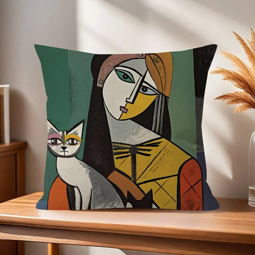 Schilderij kunst Picasso Kussen Kussenhoes Decoratief Kussen Bank Huisdecoratie hoes kussenslopen