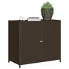 VidaXL Garden Storage Cabinet, Patio Organizer with Doors, Outdoor Furniture Backyard, Brown 365544