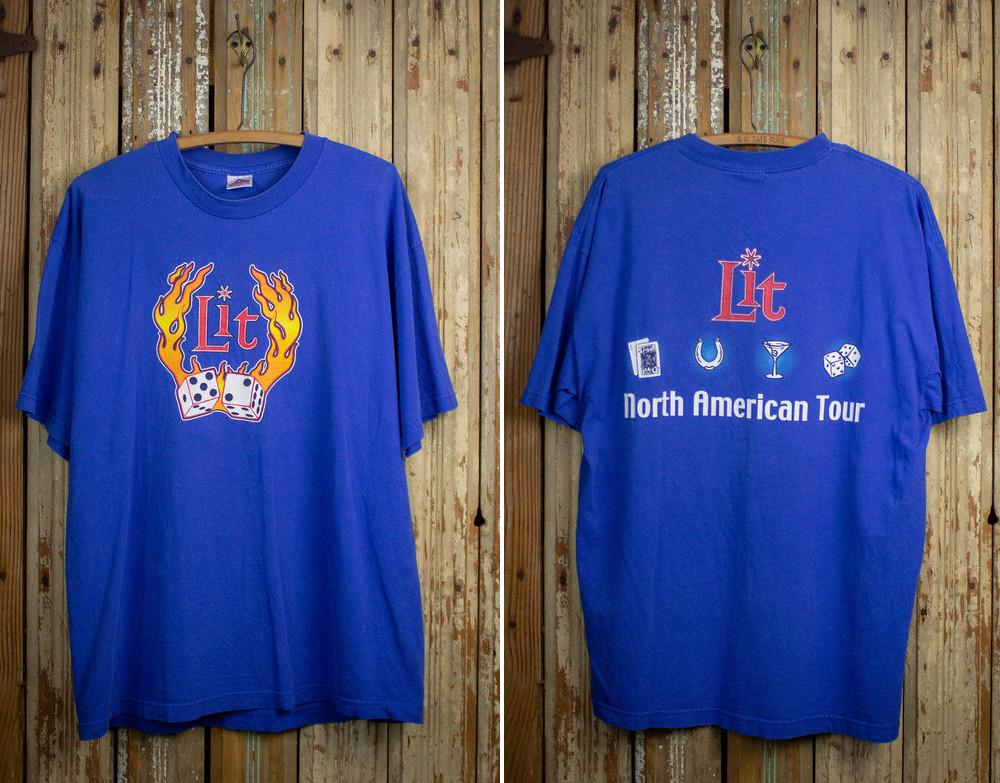 Vintage Lit North American Tour Concert T Shirt 90s Blue XL