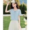 25 Summer Vacation Showpiece Wearing Knitted Small Flower Top