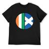Half Irish & Half Scottish Heritage Chart T-Shirt Quick-drying Tops Graphics Mens Graphic T-shirts