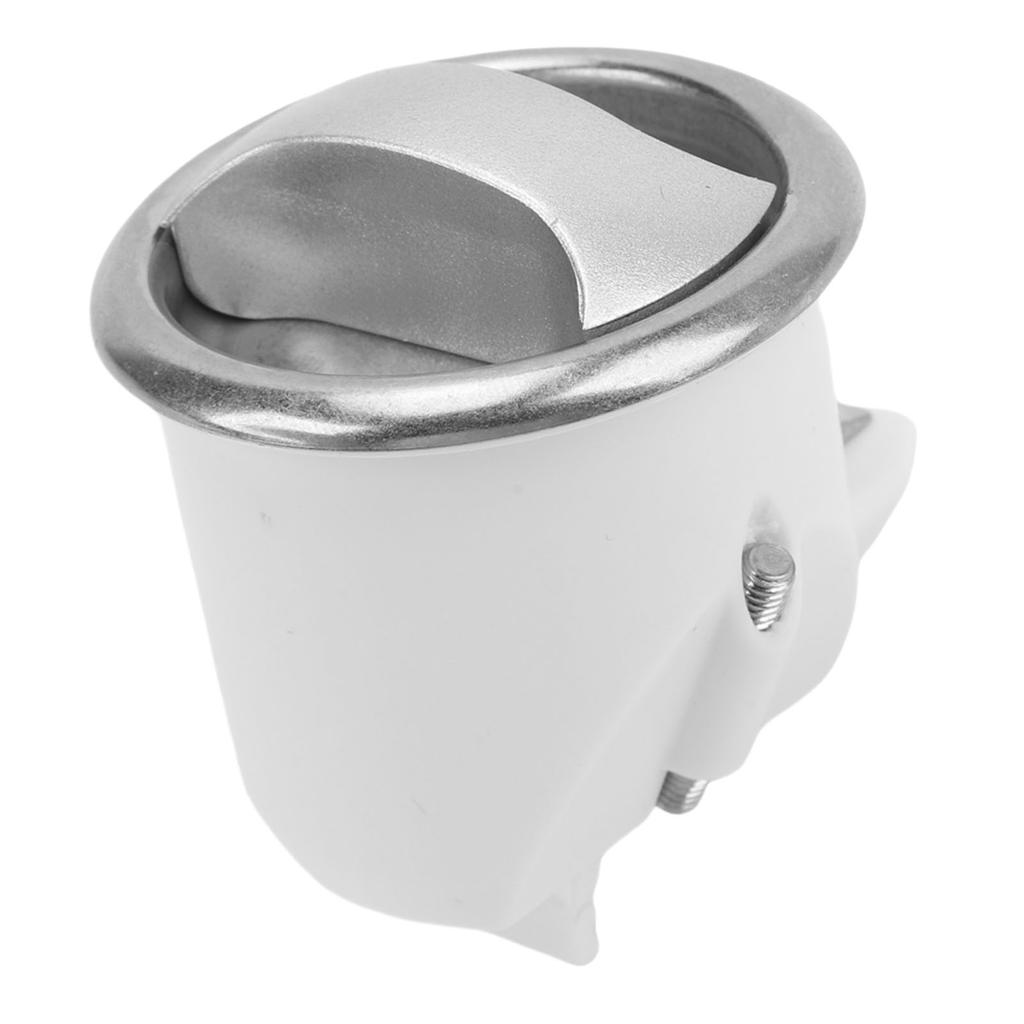2 Set Toilet Mobile Door Lock 43mm Diameter Hole Opening Elegant Sliding Door Lock Kit for 15 To 18mm Thickness White