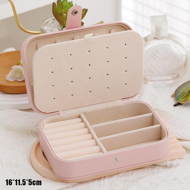 Simple And Portable Travel Jewelry Storage Box For Bracelets Earrings, Rings And Studs