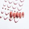 French 3D Simplified Line Nail Art Stickers Irregular Line Press On Nails Decals Manicure Decorations Diy