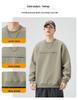 Men's Steel Embossed Heavyweight Crewneck Sweatshirt - Autumn Long Sleeve Base Layer