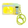 Cute Microwave or Washing Machine Key Chain Decoration With LED Light And Sound Effect For Bag Accessories