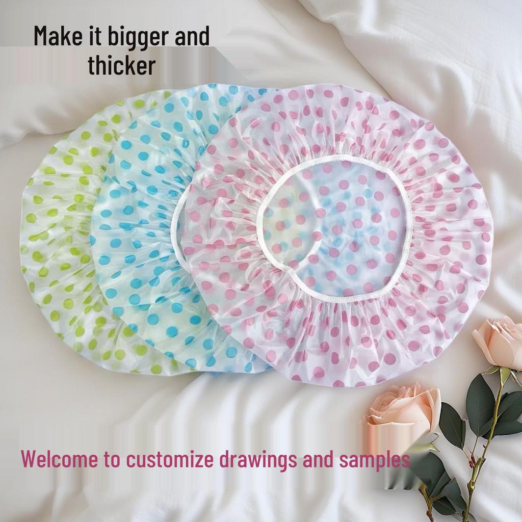 Elastic Reusable Waterproof Shower Cap for Women - Spa, Beauty, Hairdressing