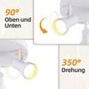 Spot de plafond - NETTLIFE - 3 flammes orientables - Blanc - Métal - Culot GU10