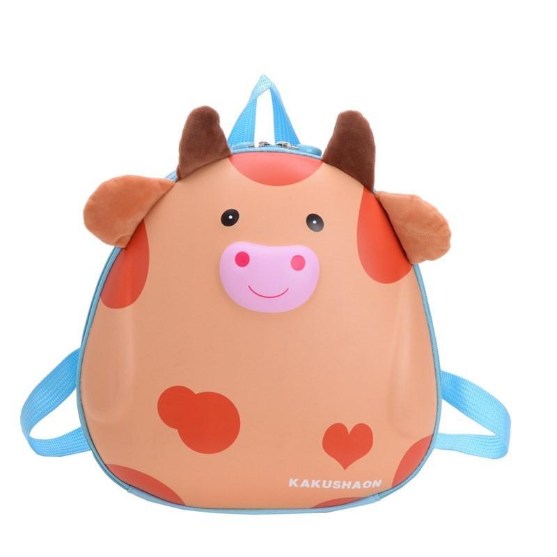 Kids Girl Backpack Pvc Twin Shoulder With Animal Graphic For School And Daycare