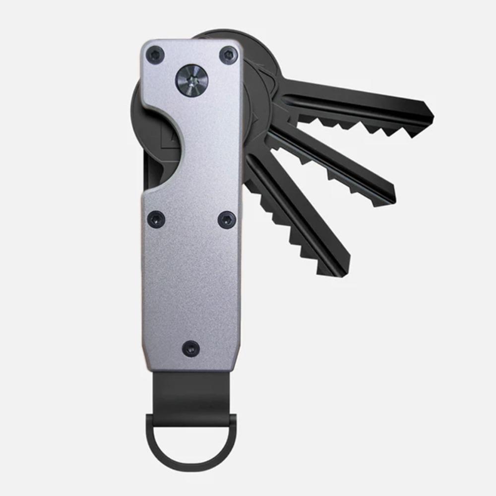 Smart Metal Key Organizer with Screwdriver Minimalist Keychain Holds 2-6 Keys Keys Bag for Keys Less Than 6.2cm