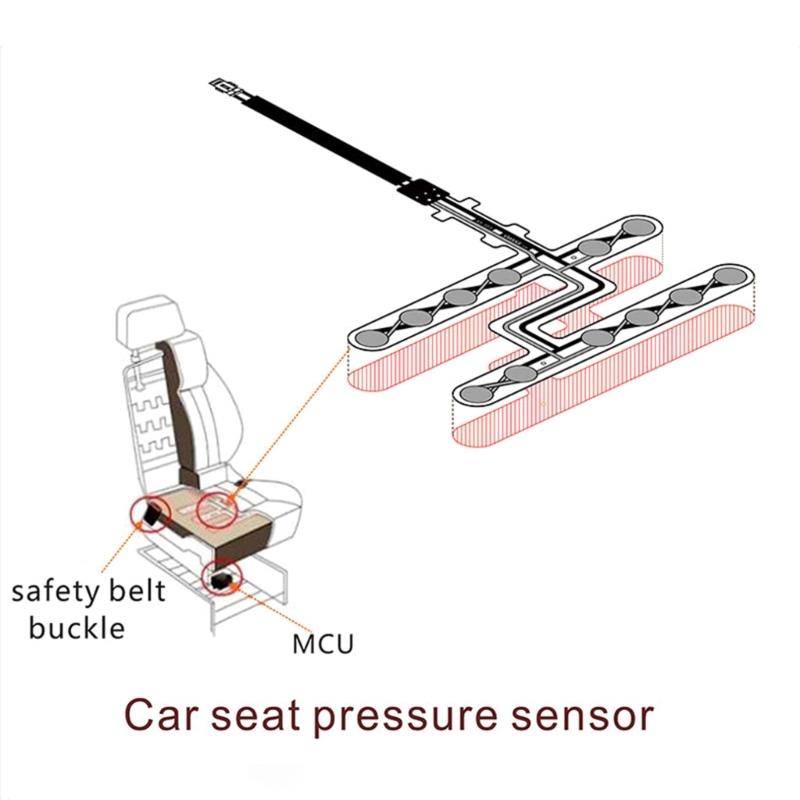 Car Safety Belt Warning Reminder Pad Occupied Seated Alarm Seat Pressure Sensor Universal Auto Modification Accessories