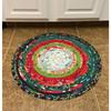 Christmas Rug Round Christmas Carpet Merry Christmas Rug Christmas Gift Christmas Décor Living Room Nonslip Floor Area Round Mat