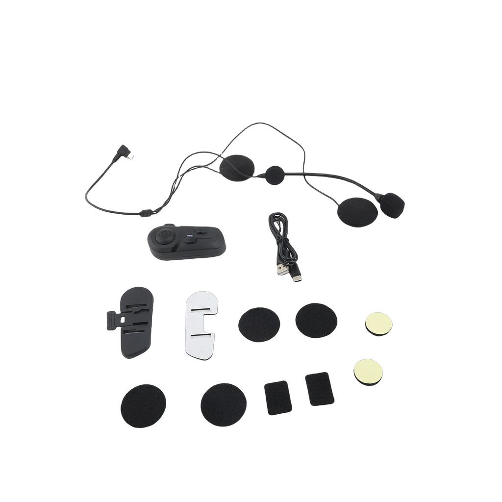 Motorradhelm Headset Geräuschunterdrückung Bluetooth 5.3 Helm Kopfhörer mit Sprachassistent Automatisches Anrufannahme