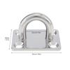 36Pcs Stainless Steel Square Base Connecting Hooks with Matching Fixing Nails for Daily Indoor and Outdoor Handcraft Installation