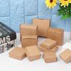 10pcs 9sizes Small Gift Craft Jewelry Candy Storage Cardboard Package Wrapping Kraft Paper Box