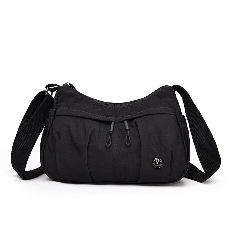 Water-Repellent Shoulder Bag Multi-Pocket Nylon Bag Women's Commuter Crossbody Bag