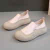Comfortable Small White Shoes Female Thick Bottom Breathable Shoes Wearable Fashion Single Sports Leisure Thick Bottom Height Increase Female Shoes