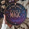 Vintage Magic Home Aluminum Sign Wall Art Celestial Fantasy Decor