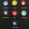 (BT329 20mm)10pcs Mix 8colors Vintage Alloy Rhinestone Buttons Flatback Flower Headband Bowknot Accessory Craft