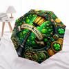 Luck of the Irish Stained Cute Lampshade - Green & Golden Decorative Lantern Shade Umbrella - Cute Umbrella with Cute Design,
