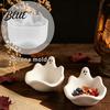 Small Resin Casting Mold Halloween Ghost Storage Bowl Silicone Mold DIY Jewelry Dish Candy Plaster Crafting Supplies Desktop Organizer for