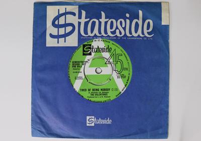 7inch Record VALENTINOS  Tired Of Being Nobody  Death Of Lo SS2137PROMO STATESIDE 1968 UK SoulFunk Used