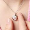 Heart-Shaped Floral Photo Pendant Necklace with LOVE Clasp, Niche Design Clavicle Chain, Pastoral Style.