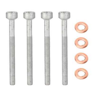 Injector Bolt and Washer A6110170060 Fuel Injector Nozzle Seal Washer Bolt Kit Replacement for OM651 Almost All Derv