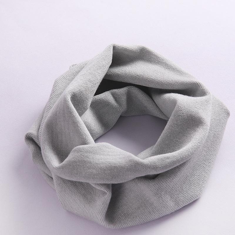 Unisex Spring & Autumn Knitted Neck Warmer Snood Pullover - Solid Color, Cold-Proof, Versatile