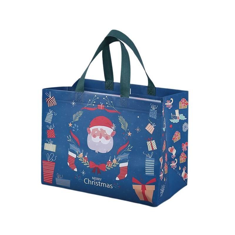 Christmas Santa Claus Snowman Gift Bags Storage Present Decorative Bag Handbag