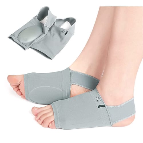 Upgraded Metatarsal Compression Arch Support Sleeves with Internal Gel Pads, Arch Support Brace for Flat Feet & Plantar Fasciitis Pain Relief - Women