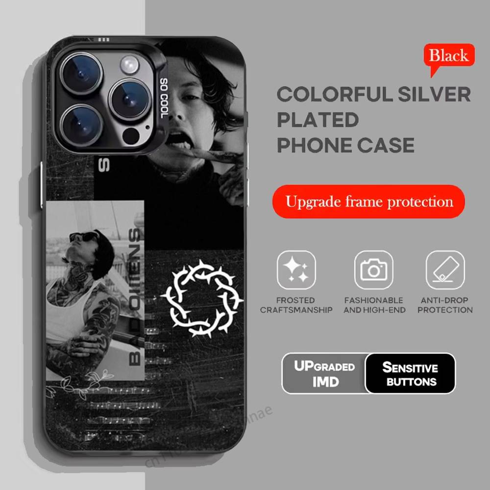 Bad O-Omens Band Phone Case For iPhone 17,16,15,14,13,12,11,Pro,Max,Plus,Mini,X,XS,XR,8,S,SE Soft Black Case iPhone14Plus