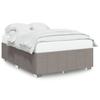 Vidaxl Bed Frame Without Mattress, Taupe, 140X200 Cm, Upholstered
