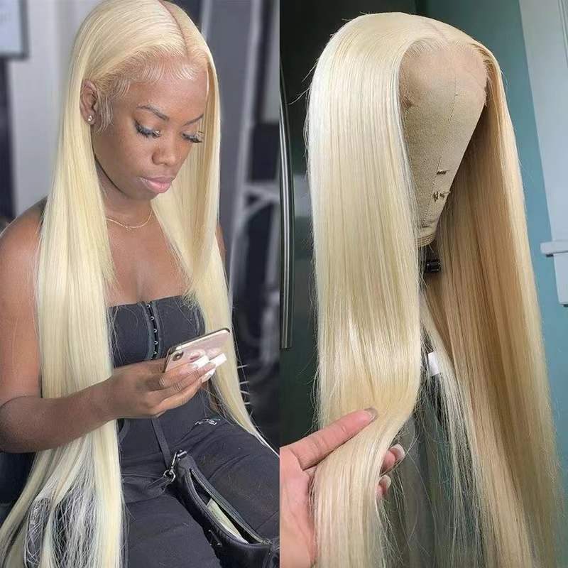 AIMEYA Lavender Purple Silky Straight Lace Front Wig Women's Synthetic Wig 13x4 Black /Blonde/Brown/ Blue Color Daily Cosplay