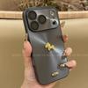 Full Coverage Silicone Phone Case With 3D Golden Horse Aurora Glitter IPhone 17 Pro Max 16 15 14 Series